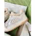 Gucci Mens MAC80 Sneakers in White Leather with Wool