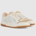 Gucci Womens MAC80 Sneakers in White Leather with Wool