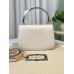 Gucci Blondie Small Top Handle Bag in White Cuir Leather