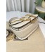 Gucci Blondie Small Top Handle Bag in White Cuir Leather