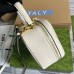 Gucci Blondie Mini Top Handle Bag in White Leather