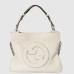 Gucci Blondie Small Tote Bag in White Calfskin