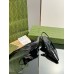 Gucci Slingback Pumps 55mm in Black Patent Leather