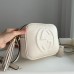 Gucci Soho Disco Bag in White Grained Leather