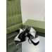 Gucci Thong Sandals 55mm in Silver Metallic Leather
