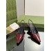 Gucci Slingback Pumps 55mm in Red Patent Leather
