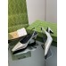 Gucci Slingback Pumps 55mm in Silver Metallic Leather