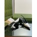 Gucci Slingback Pumps 55mm in Silver Metallic Leather