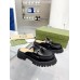 Gucci Womens Mules in Black Leather with Horsebit