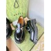 Gucci Womens Horsebit Loafers in Noir Leather with Lug Sole