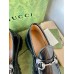 Gucci Womens Horsebit Loafers in Noir Leather with Lug Sole