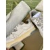 Gucci Womens Sneakers in White Distressed Effect Leather