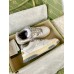 Gucci Womens Sneakers in White Distressed Effect Leather