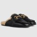 Gucci Womens Mules with Horsebit and Wool Lining
