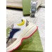 Gucci Mens Rhyton Sneakers in Beige GG Supreme Canvas