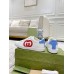 Gucci Mens Ace Sneakers in White Leather with Red Interlocking G