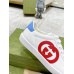 Gucci Mens Ace Sneakers in White Leather with Red Interlocking G