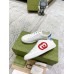 Gucci Mens Ace Sneakers in White Leather with Red Interlocking G