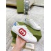 Gucci Mens Ace Sneakers in White Leather with Red Interlocking G