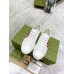 Gucci Mens Ace Sneakers in White Leather with Red Interlocking G
