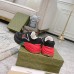 Gucci Mens Rhyton Sneakers in Black Leather Effect Fabric