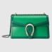 Gucci Dionysus Bicolor Small Shoulder Bag in Green Leather
