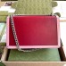 Gucci Dionysus Bicolor Small Shoulder Bag in Red Leather