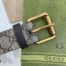 Gucci GG Supreme Kingsnake Print 38MM Belt with Square Buckle