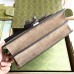 Gucci Dionysus Small Shoulder Bag in GG Canvas with Taupe Suede