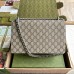 Gucci Dionysus Small Shoulder Bag in GG Canvas with Black Suede
