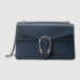 Gucci Dionysus Small Shoulder Bag in Blue Calfskin