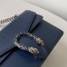 Gucci Dionysus Small Shoulder Bag in Blue Calfskin