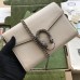 Gucci Dionysus Mini Chain Wallet in White Leather