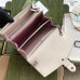 Gucci Dionysus Mini Chain Wallet in White Leather