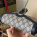 Gucci Dionysus Mini Chain Wallet in Blue GG Supreme Canvas