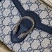 Gucci Dionysus Mini Chain Wallet in Blue GG Supreme Canvas