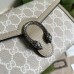 Gucci Dionysus Mini Chain Wallet in White GG Supreme Canvas