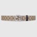 Gucci Beige GG Supreme Reversible Belt 38MM with Interlocking G Buckle