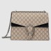 Gucci Dionysus Medium Shoulder Bag in GG Canvas with Black Suede
