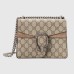 Gucci Dionysus Mini Shoulder Bag in GG Canvas with Taupe Suede