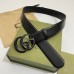 Gucci GG Marmont Black Belt 38MM with Black Double G Buckle