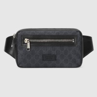Gucci Belt Bag in Black GG Supreme Canvas