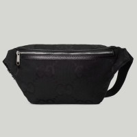 Gucci Belt Bag In Black Jumbo GG Canvas