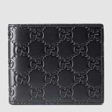 Gucci Bi-fold Wallet In Black Signature Leather