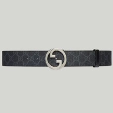 Gucci Blondie Belt 40MM in Black GG Supreme Canvas