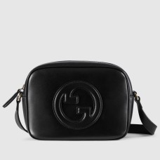 Gucci Blondie Mini Camera Bag in Black Calf Leather
