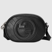 Gucci Blondie Mini Shoulder Bag in Black Calfskin
