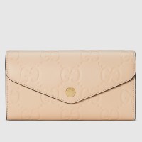 Gucci Continental Wallet in Light Beige GG Leather