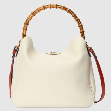 Gucci Diana Large Shoulder Bag in White Cuir Leather
