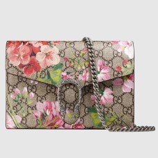 Gucci Dionysus Mini Chain Wallet in Blooms GG Canvas